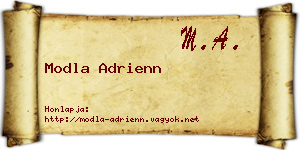 Modla Adrienn névjegykártya